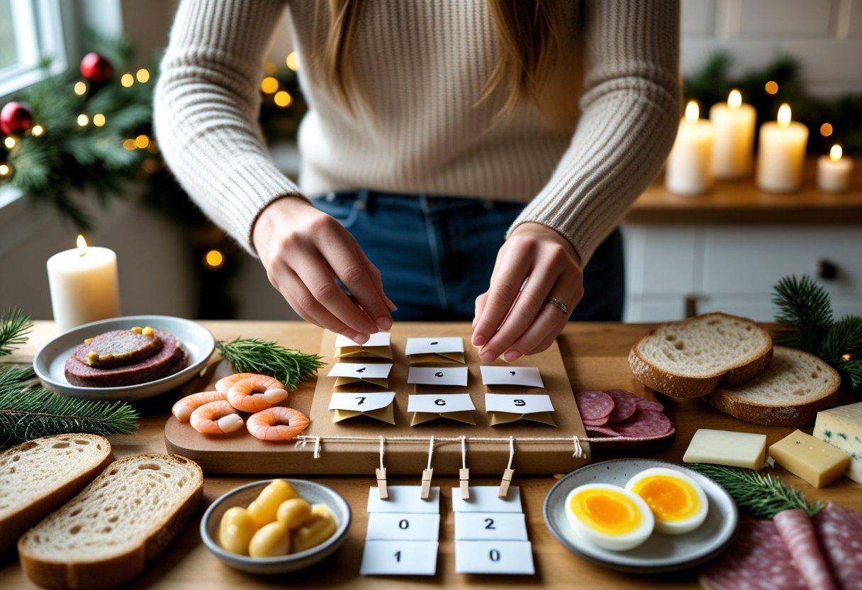 Saadan laver du en julekalender med inspiration fra julefrokostmenuer